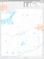 Palo Pinto, Tx Carrier Route Wall Map